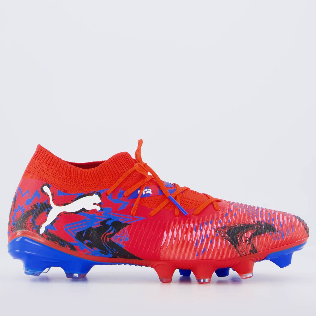 Chuteira Puma Future 8 Match Playmakers FG/AG Campo Vermelha